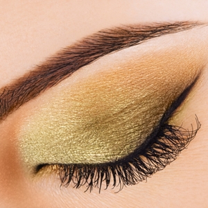 Add some holiday cheer with shimmery eyeshadow